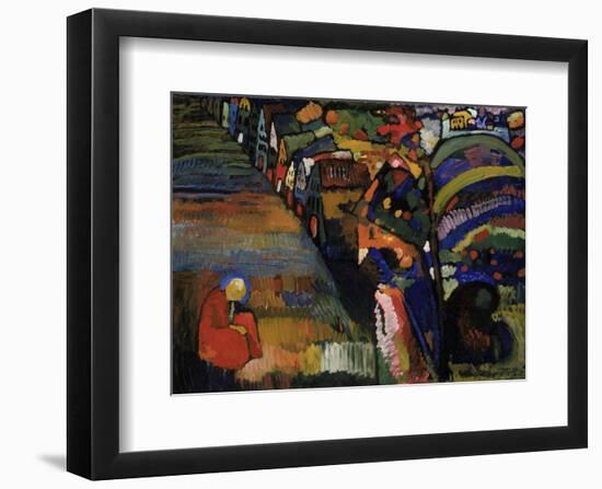 Painting with Houses, 1909-Wassily Kandinsky-Framed Art Print