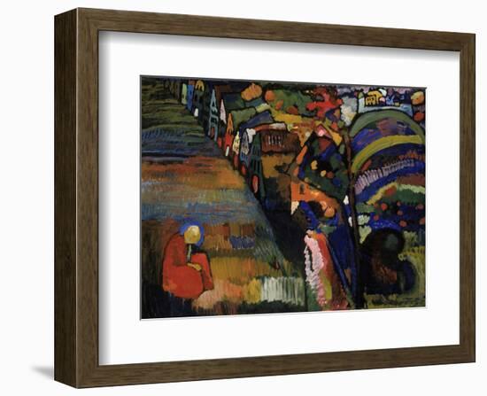 Painting with Houses, 1909-Wassily Kandinsky-Framed Art Print