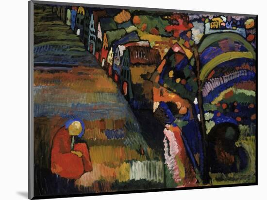 Painting with Houses, 1909-Wassily Kandinsky-Mounted Art Print