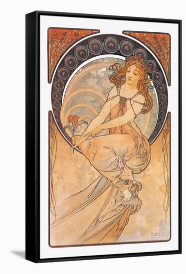 Painting-Alphonse Mucha-Framed Stretched Canvas