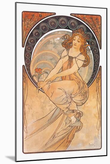 Painting-Alphonse Mucha-Mounted Art Print