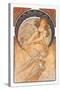 Painting-Alphonse Mucha-Stretched Canvas