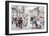 Paintings for Sale in the Place Du Tertre, Montmartre, Paris, Ile De France, France, Europe-Markus Lange-Framed Premium Photographic Print