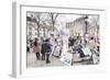 Paintings for Sale in the Place Du Tertre, Montmartre, Paris, Ile De France, France, Europe-Markus Lange-Framed Premium Photographic Print