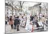 Paintings for Sale in the Place Du Tertre, Montmartre, Paris, Ile De France, France, Europe-Markus Lange-Mounted Photographic Print