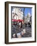 Paintings for Sale in the Place Du Tertre with Sacre Coeur Basilica in Distance, Montmartre, Paris,-Martin Child-Framed Photographic Print