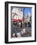 Paintings for Sale in the Place Du Tertre with Sacre Coeur Basilica in Distance, Montmartre, Paris,-Martin Child-Framed Photographic Print