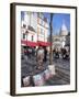 Paintings for Sale in the Place Du Tertre with Sacre Coeur Basilica in Distance, Montmartre, Paris,-Martin Child-Framed Photographic Print