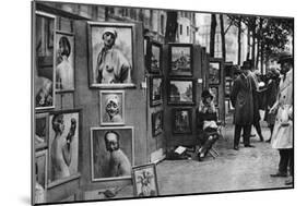 Paintings for Sale, Paris, 1931-Ernest Flammarion-Mounted Giclee Print