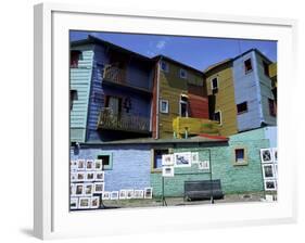 Paintings, La Boca, Buenos Aires, Argentina, South America-Jane Sweeney-Framed Photographic Print