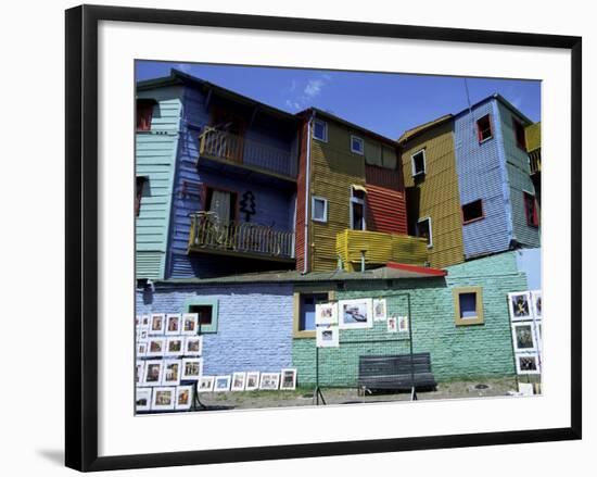 Paintings, La Boca, Buenos Aires, Argentina, South America-Jane Sweeney-Framed Photographic Print