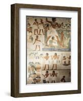 Paintings of Scenes of Everday Life in the Tomb of Nakht-Jack Jackson-Framed Photographic Print