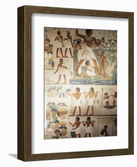 Paintings of Scenes of Everday Life in the Tomb of Nakht-Jack Jackson-Framed Photographic Print