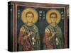 Paintings of St. Cosmas with St. Damian, Panagia Ties Asinou Church, Nikitart, Cyprus-null-Stretched Canvas