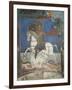 Paintings of St. George on a Horse, Panagia Ties Asinou Church, Nikitari, Cyprus-null-Framed Giclee Print