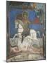 Paintings of St. George on a Horse, Panagia Ties Asinou Church, Nikitari, Cyprus-null-Mounted Giclee Print