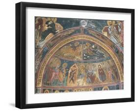 Paintings of Virgin Mary with Abraham, Panagia Ties Asinou Church, Nikitart, Cyprus-null-Framed Giclee Print