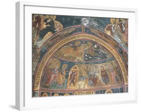 Paintings of Virgin Mary with Abraham, Panagia Ties Asinou Church, Nikitart, Cyprus-null-Framed Giclee Print