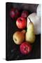 Pair, Apple and Other Fruits in Retro Style Poster Pictures-Aleksa_D-Stretched Canvas