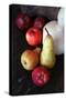 Pair, Apple and Other Fruits in Retro Style Poster Pictures-Aleksa_D-Stretched Canvas