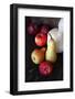 Pair, Apple and Other Fruits in Retro Style Poster Pictures-Aleksa_D-Framed Photographic Print