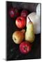 Pair, Apple and Other Fruits in Retro Style Poster Pictures-Aleksa_D-Mounted Photographic Print