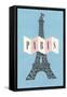 Pair, Eiffel Tower-null-Framed Stretched Canvas