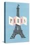 Pair, Eiffel Tower-null-Stretched Canvas