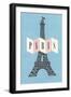 Pair, Eiffel Tower-null-Framed Art Print