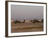 Pair of AH-64 Apache Helicopters Prepare for Takeoff-Stocktrek Images-Framed Photographic Print