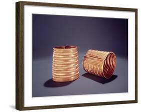 Pair of Armlets, from Derrinboy, County Offaly, Middle Bronze Age, 1400-1200 Bc-Bronze Age-Framed Giclee Print