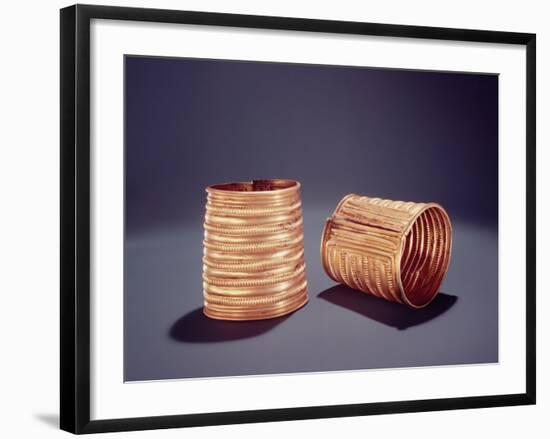 Pair of Armlets, from Derrinboy, County Offaly, Middle Bronze Age, 1400-1200 Bc-Bronze Age-Framed Giclee Print