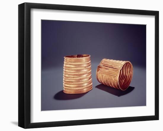 Pair of Armlets, from Derrinboy, County Offaly, Middle Bronze Age, 1400-1200 Bc-Bronze Age-Framed Giclee Print