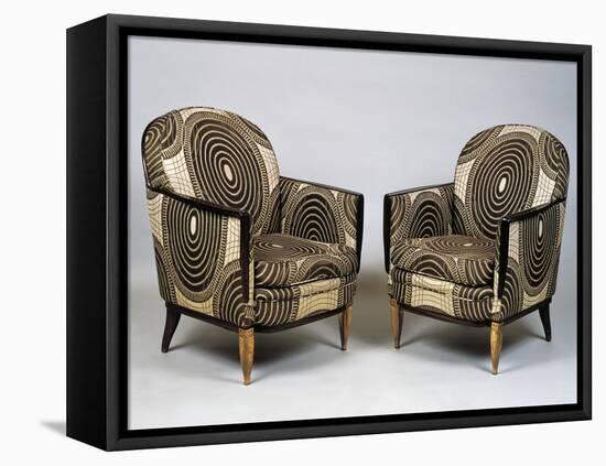 Pair of Art Deco Style Armchairs, Ducharne Model, 1926-Jacques-emile Ruhlmann-Framed Stretched Canvas