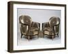 Pair of Art Deco Style Armchairs, Ducharne Model, 1926-Jacques-emile Ruhlmann-Framed Giclee Print