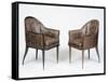 Pair of Art Deco Style Armchairs, Guinde Model-Jacques-emile Ruhlmann-Framed Stretched Canvas