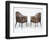 Pair of Art Deco Style Armchairs, Guinde Model-Jacques-emile Ruhlmann-Framed Giclee Print