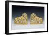 Pair of Belt Clasps with Three Figures-Scythian-Framed Giclee Print