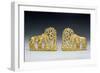 Pair of Belt Clasps with Three Figures-Scythian-Framed Giclee Print