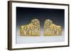 Pair of Belt Clasps with Three Figures-Scythian-Framed Giclee Print