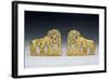 Pair of Belt Clasps with Three Figures-Scythian-Framed Giclee Print