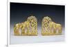 Pair of Belt Clasps with Three Figures-Scythian-Framed Giclee Print