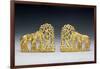 Pair of Belt Clasps with Three Figures-Scythian-Framed Giclee Print