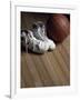 Pair of Boots with a Basketball-null-Framed Photographic Print