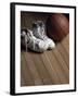 Pair of Boots with a Basketball-null-Framed Photographic Print