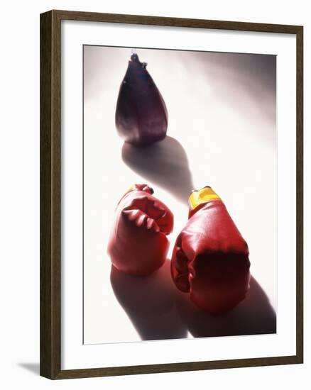 Pair of Boxing Gloves-null-Framed Photographic Print