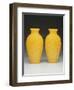 Pair of Carved Beijing Vases, Qianlong Period, 1736-95-null-Framed Giclee Print