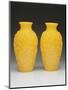 Pair of Carved Beijing Vases, Qianlong Period, 1736-95-null-Mounted Giclee Print