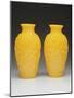 Pair of Carved Beijing Vases, Qianlong Period, 1736-95-null-Mounted Giclee Print