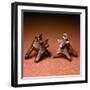 Pair of Celtic Bronze Bulls, Bulbury Camp, Dorset, England, c1st century BC - c1st century-Unknown-Framed Giclee Print